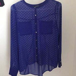 Royal Blue A-Line Blouse